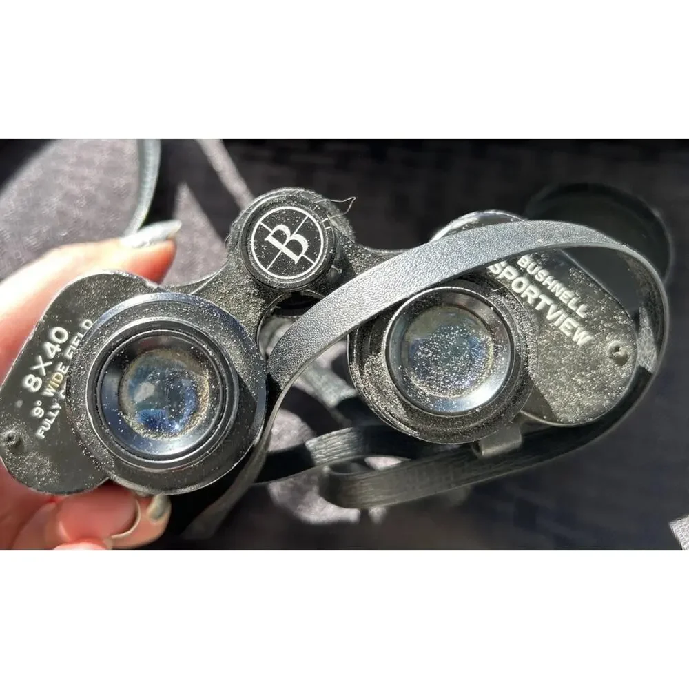 Vintage Bushnell 8 x 40 Binoculars Sportview Wide Angle With Carrying Case